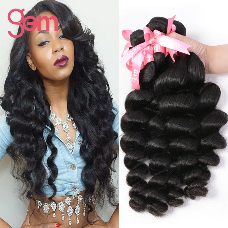 

7A Peruvian Loose Wave Weave Peruvian Virgin Hair Loose Wave 3 Bundles Loose Wave Curly Wet And Weave Human Hair Bundles 100g