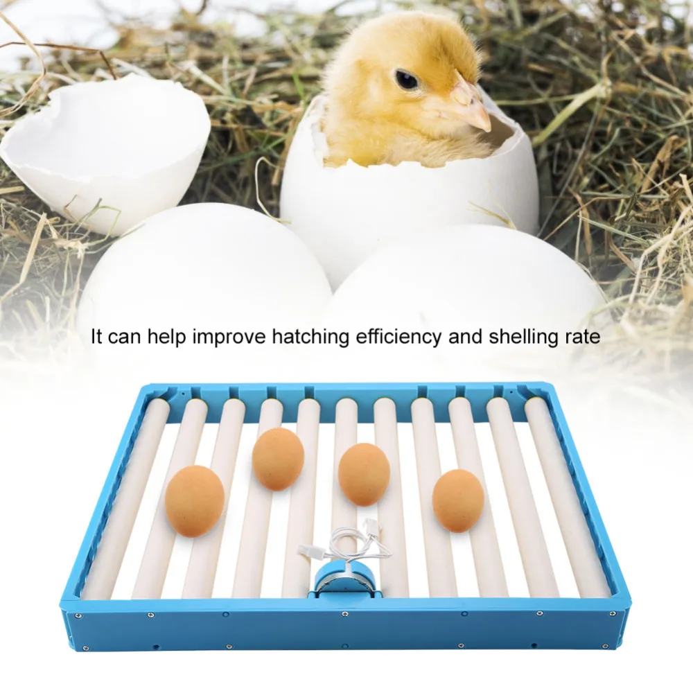 

New Style Plastic Eggs Incubator Accessories Durable Rotary Automatic Roller Pattern Egg Turner Tray Incubation Accessory