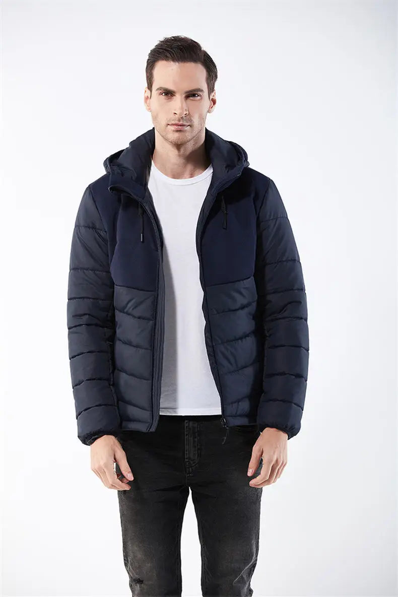 Winter Jackets Men Wind Resistant Autumn Spring Drawstring Hooded Mens Jacket Coats Male Thick Warm European Size Machine Wash 11