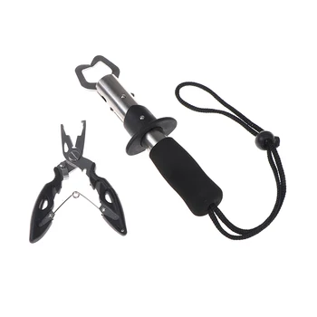 

1 Set NEW Fishing Plier Scissors Line Cutter Remove Hook with Fishing Clip Clamp Tackle