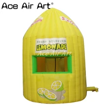 Красиво надувной киоск для лимонада/Подставки, надувной мобильный лимонный сок, напиток стойло/напитки бар ленмон палатка для продвижения