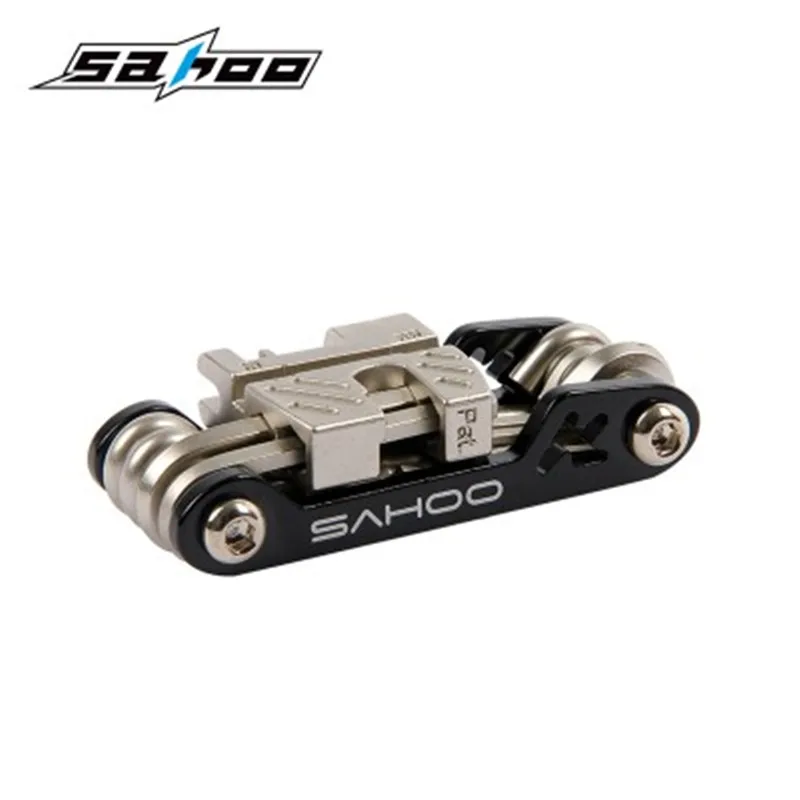 

SAHOO 17 in 1 Folding Bike Tools Mountain Road Bicycle Tools Portable Spoke Wrench Repair Screwdriver Herramientas Bicicleta