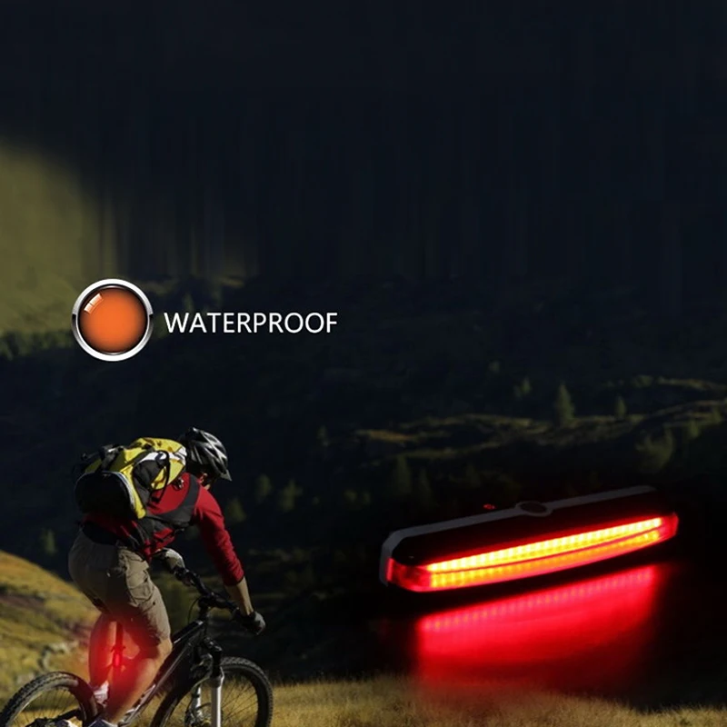 Sale COB USB Rechargeable LED Bicycle Bike Cycling Front Rear Tail Light 6 Modes Lamp 7