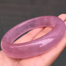 58,5 мм натуральный Мозамбик браслет розовый кварц Прозрачный камень для женщин леди подарок 16x10 камень AAAAA Прямая доставка
