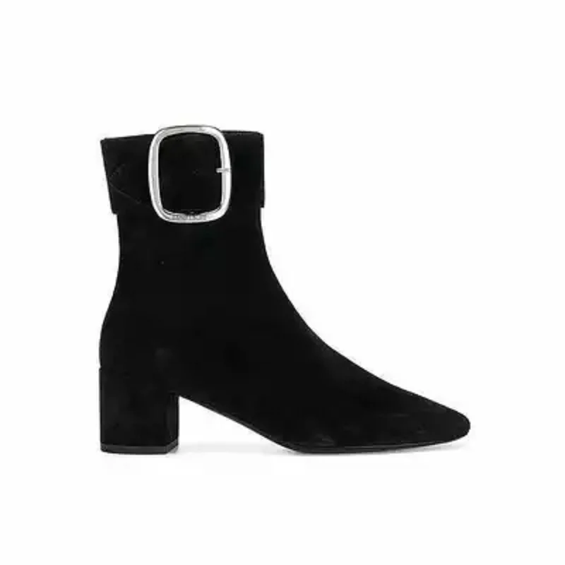 

2018 autumn and winter new suede pointed bare boots tide