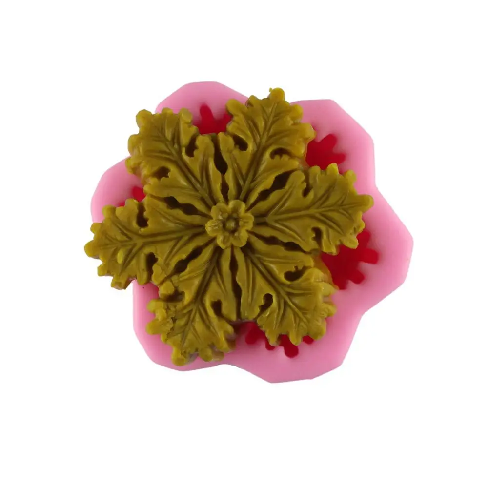 Handmade Snow Flake silicone flip die DIY baking tool soap mould cake decoration snowflake soap Silicone mold