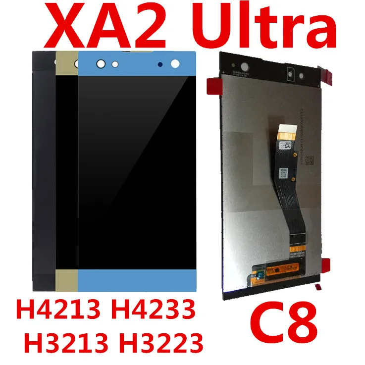 

For SONY Xperia XA2 Ultra C8 H4233 H4213 H3213 H3223 LCD Display Touch Screen with Frame Digitizer Display LCD