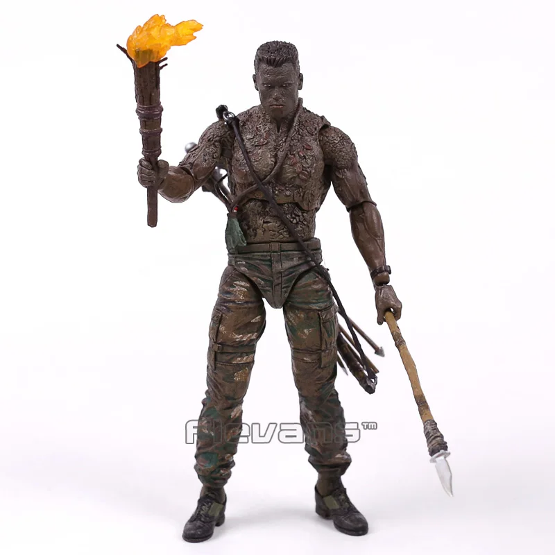 NECA PREDATOR 30th anniversary Jungle Patrol encoming excussion Маскировка голландский Охотник за джунглями Unmasked Demon фигурка 18 см