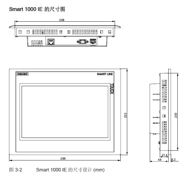 Новый или б/у 6AV6648 0BE11 3AX0 SIMATIC HMI SMART 1000 IE сенсорная панель 10&quot|ethernet|ethernet panel |