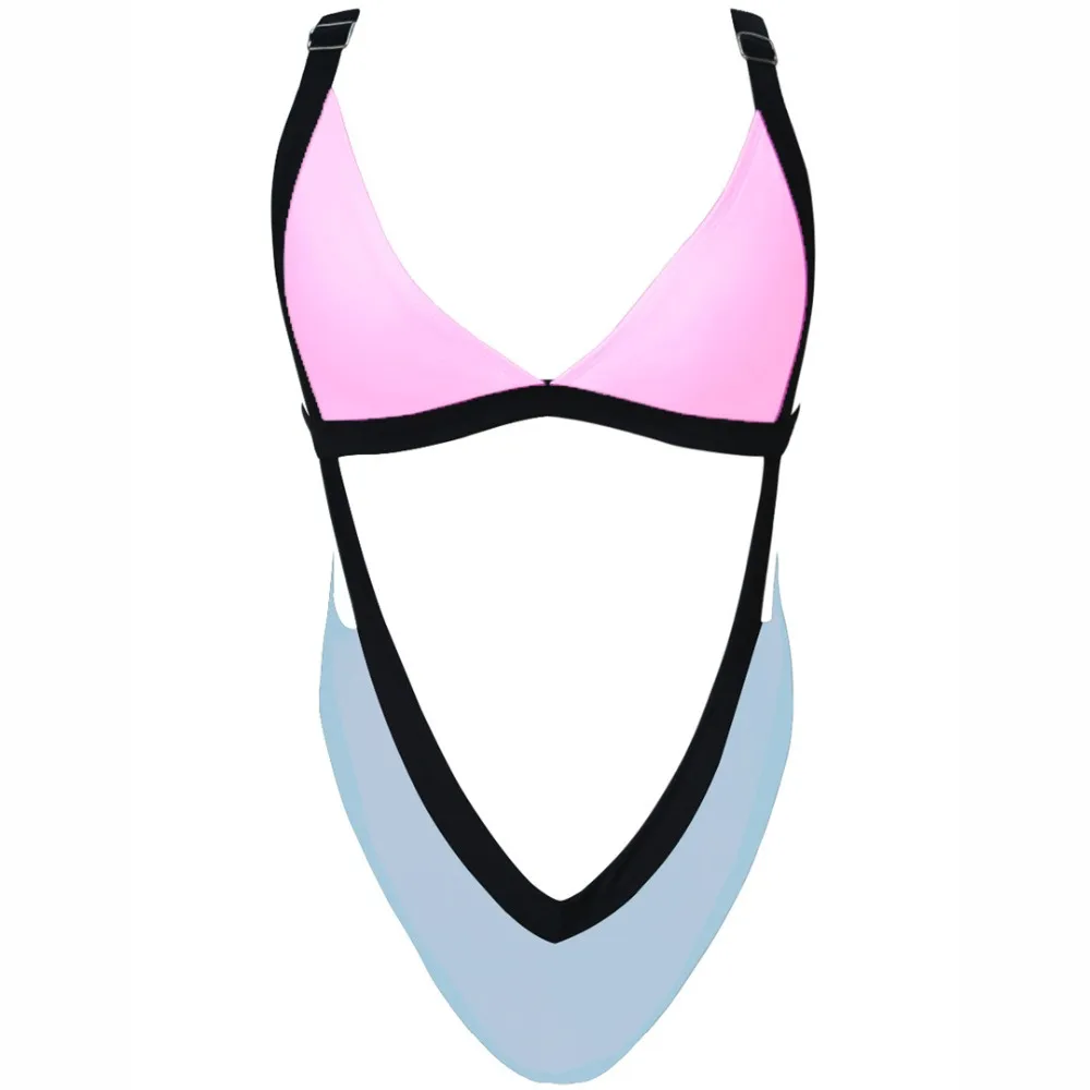 Купальный костюм, новинка, сексуальный цельный купальник с v-образным вырезом, купальник, женская одежда для плавания, женский купальник, монокини, Y807