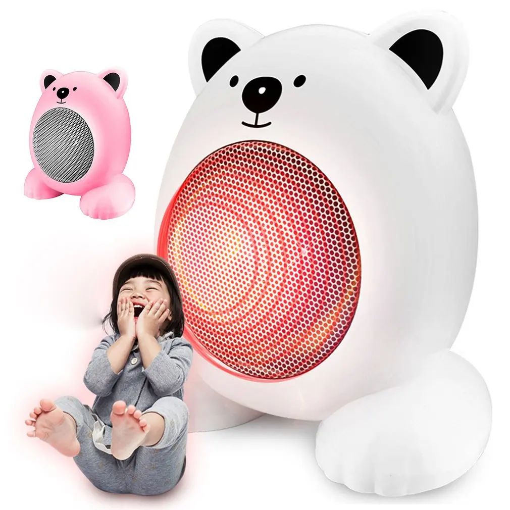 

Mini Heaters Small Desktop Cartoon Cute Warm Fan Home Mini Space Electric Heater Home Office dropshipping