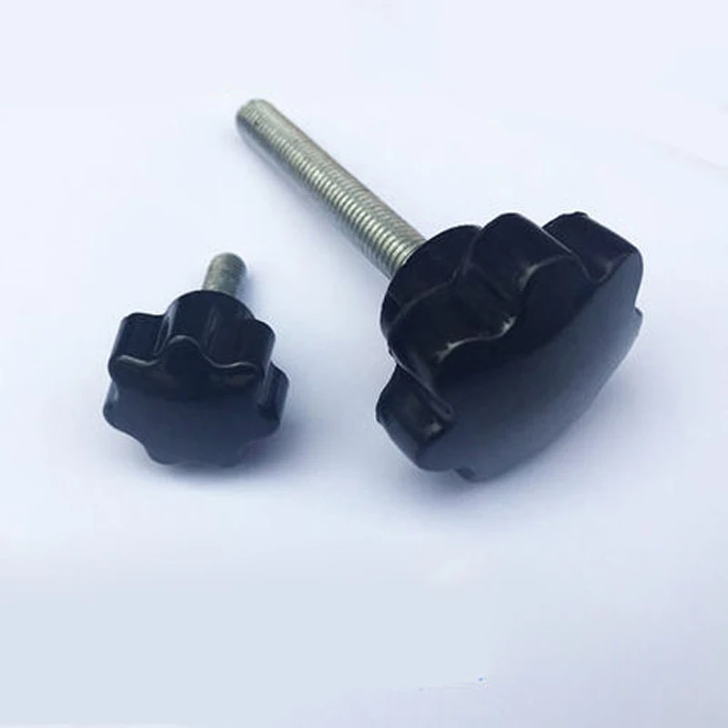 M5 Knob Round Head Screws Plastic Screw Handle Twist Tighten Bolts Size