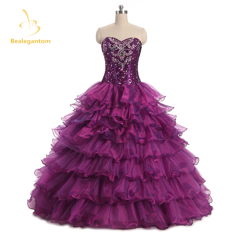 QA511 vestidos De quinceañera morados abalorios, sexys, para fiesta De años, novedad en Stock|quinceanera dresses ball gowns|purple quinceanera dressquinceanera dresses - AliExpress