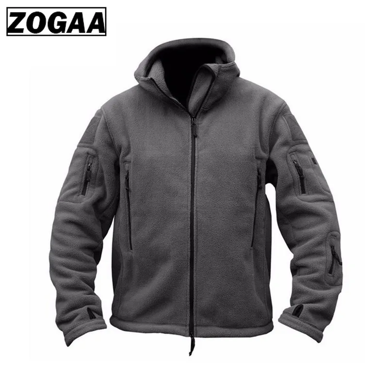 ZOGAA Brand new Military Men Fleece Tactical Jacket overcoat Men Outdoor Polartec Thermal Windbreaker mens jackets and coats