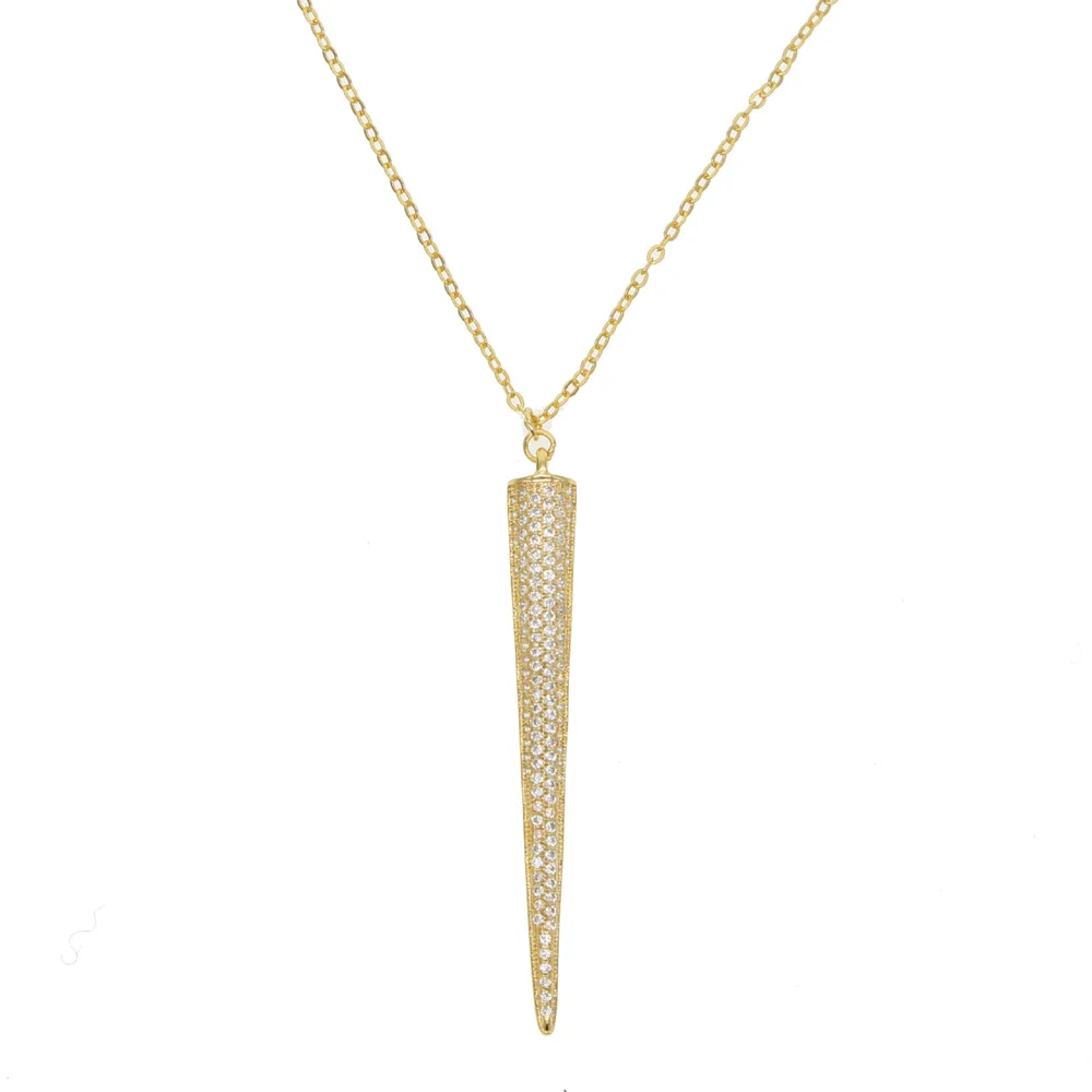 Новинка, Трендовое тонкое женское ожерелье из розового золота, сексуальное изящное сверкающее ожерелье с камнями aaa cz, 35+ 10 см, удлиненное