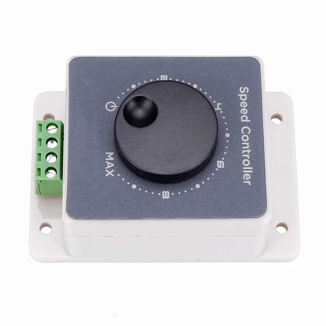 DC 20A Motor Adjustable Speed Controller 5%-100% PWM Speed Regulator Potentiometer with Switch Electric Machine Parts