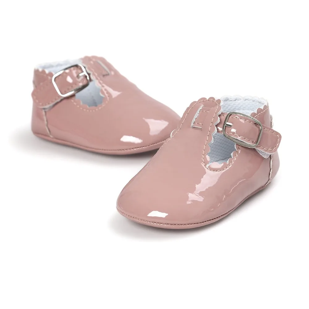 Обувь для маленьких принцесс из искусственной кожи; 12 цветов; модная однотонная обувь для первых шагов на мягкой подошве; удобная обувь для малышей; Мокасины