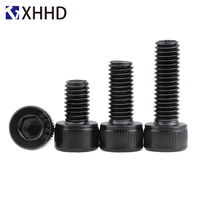 

DIN912 Hex Socket Head Cap Screw Metric Thread Inside Hexagon Machine Allen Bolt Fastener Black 12.9 Grade Alloy Steel M5 M6 M8