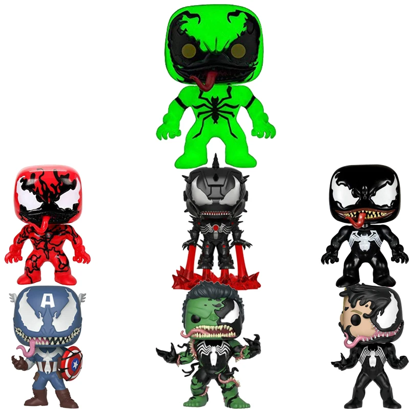 

Funko POP MARVEL Avengers Endgame VENOM Theme Iron Man Captain America Action Figure Model CollectibleToy for Gift 2F30
