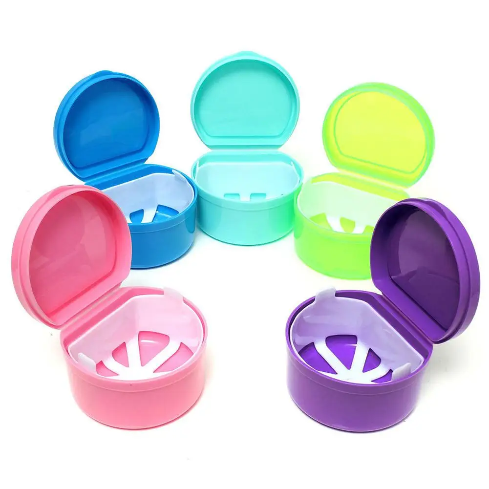

Dental Health Orthodontic Retainer Denture Storage Box Mouthguard Container Case