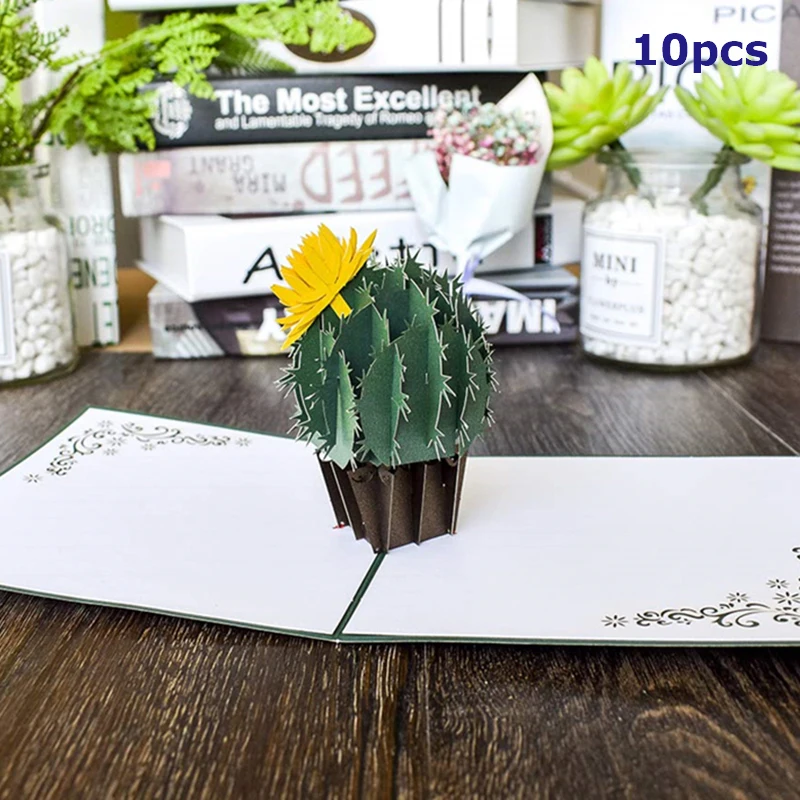 

10 Pack 3D Maple Tree Pop UP Cards Flowers Mothers Day Card Mom Birthday Gift Card for Her Wife with Envelope Greeting Cards
