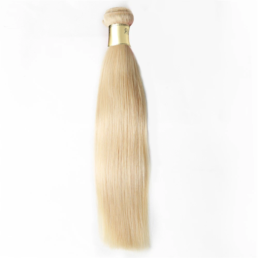 Alibd#613 светлые прямые человеческие волосы, пряди 1 шт./лот, бразильские натуральные волосы