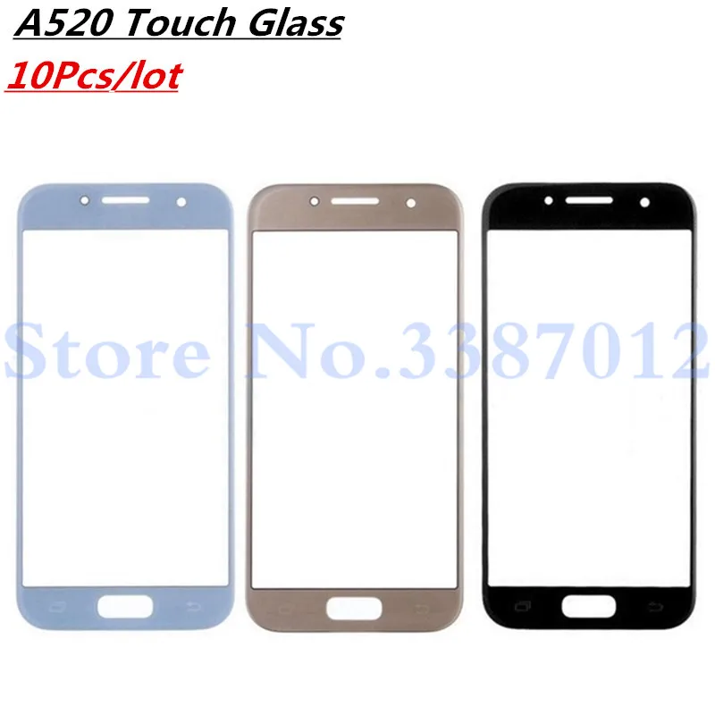 10 шт./лот сенсорный ЖК-экран для Samsung Galaxy A5 2017 A520 A520F запасные части внешнее стекло |