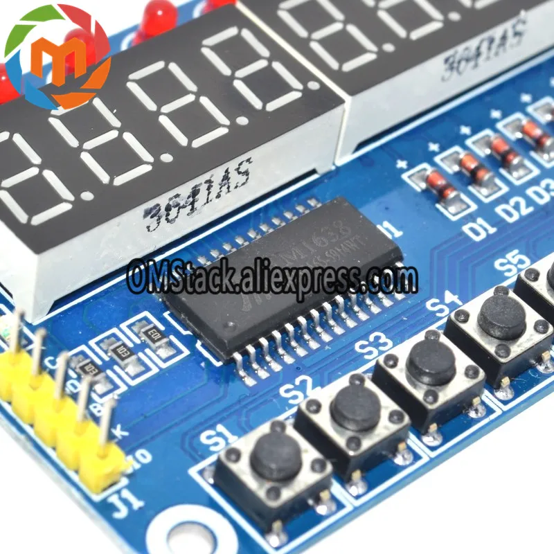 TM1638 модуль ключ Дисплей для AVR Arduino Новые 8 битный цифровой светодиодный трубки