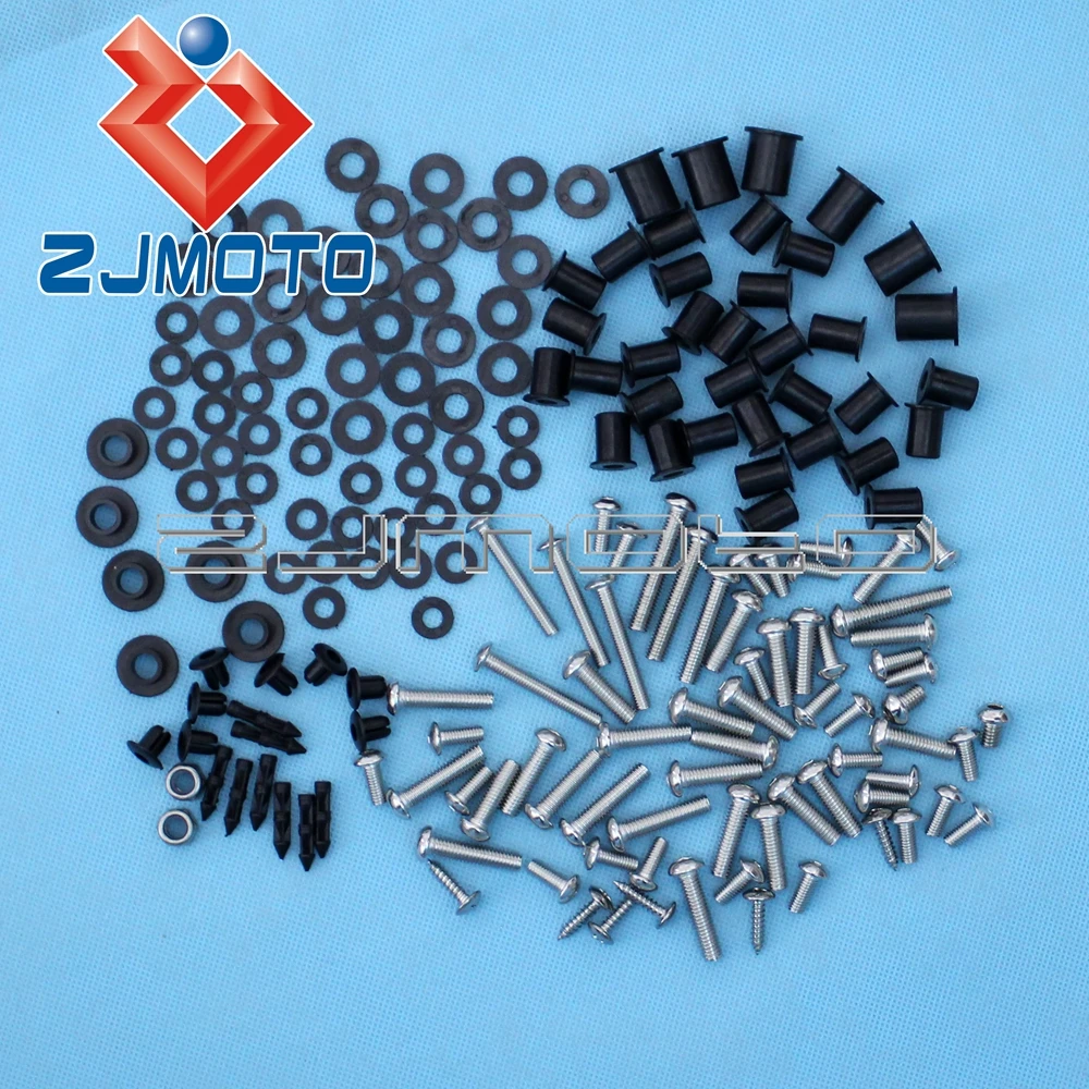 

Motorcycle Complete Black Fairing Bolt Kit Body Screws For Kawasaki ZX14 2006-2011 Bolt Kit
