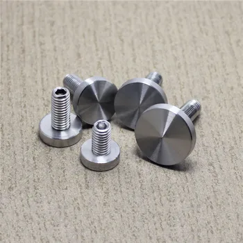 

10 pieces diameter 22mm diy threaded screw mirror nail Glass acrylic Decorative Nail household advertising screw fixed nail