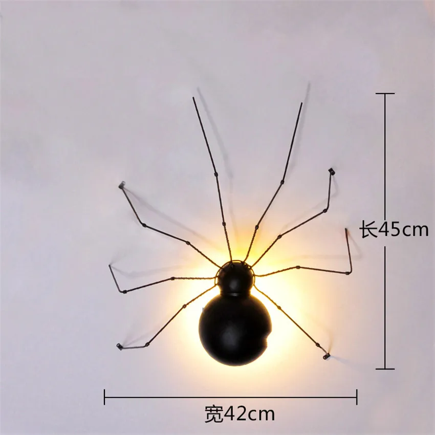 Американский промышленный светодиодный настенный светильник, скандинавский паук, муравей, настенный светильник, Ретро Декор, настенный светильник, бра, светильник, винтажный - Цвет абажура: M