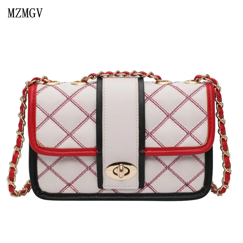 

New high quality Pu leather bag simple handbag famous women's shoulder bag small handbag retro ladies Messenger bag