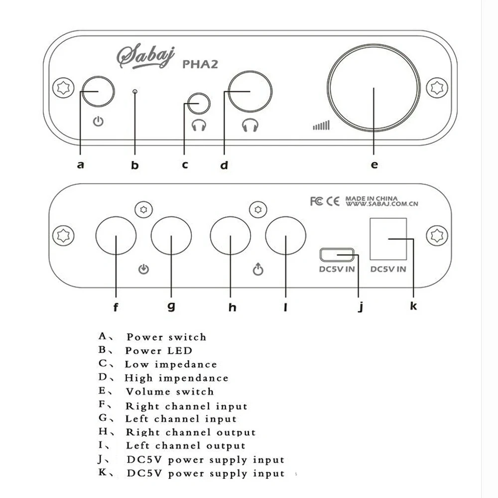 Sabaj Audio RCA Headphone Amplifier PHA2 Portable Home Mini Amplificateur Hifi Headset Earphone AMP DAC Sabaj Audio RCA Headphone Amplifier PHA2 Portable Home Mini Amplificateur Hifi Headset Earphone AMP DAC