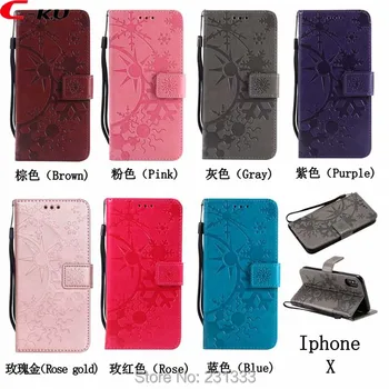 

C-ku Sun Snow Wallet Leather Pouch Case For Iphone X 8 7 PLUS I7 6 6S 5 SE 5S For NOKIA 8 9 Stand TPU ID Card Skin Luxury 100pcs
