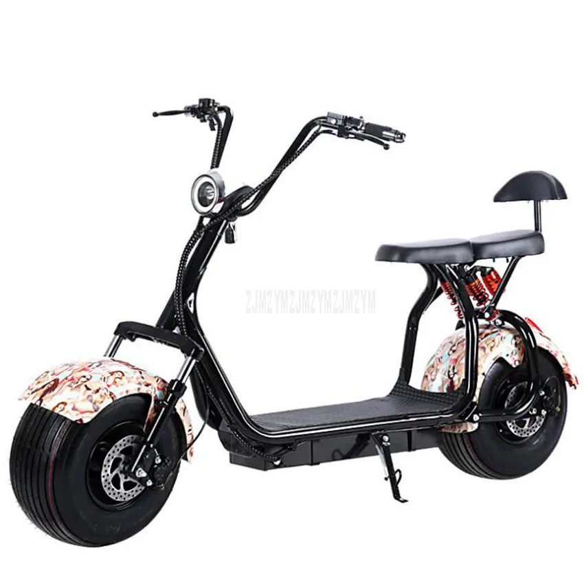 Flash Deal Big 2 Wheel New Harley Electric Vehicle Adult Pedal Electric Bicycle Motorcycle Scooter With Seat Mileage 40km 1000W A/B type 2