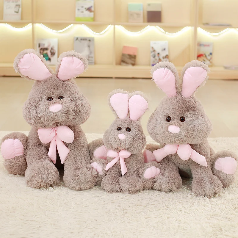 1 unid 50/70/80/90 cm lindas muñecas de conejo americano grandes juguetes de conejo Brinquedos de calidad Peluche tela de lujo relleno regalos de navidad