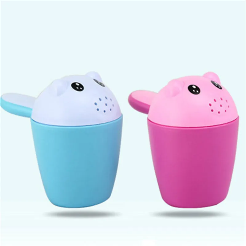

Toodler Bath Tool Infans Cartoon Shampoo Cup Baby 2 Colors Bathing Shower Spoons Boys And Girls Safety Plastic Washing Hair Cups