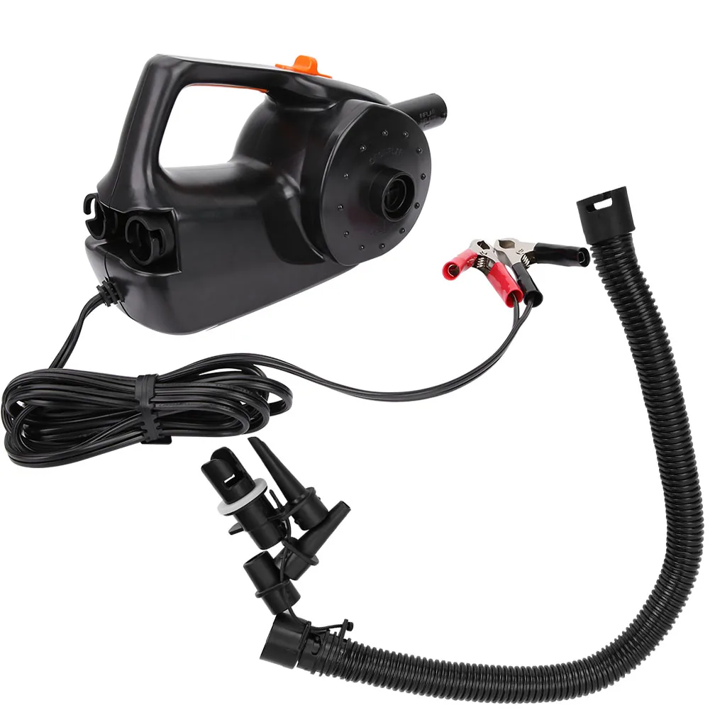 

HT-316 12V Car Battery Clamp 100W Power inflatable pump electric air pump For inflatable boat Swimming pool bed mattress