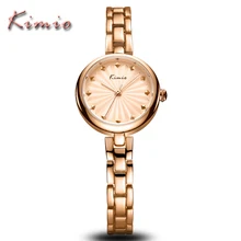 KIMIO Marque De Luxe Gold Business Dames Acier Inoxydable Montres Mode Classique Relogio Feminino Horloge Femmes Montre À Quartz