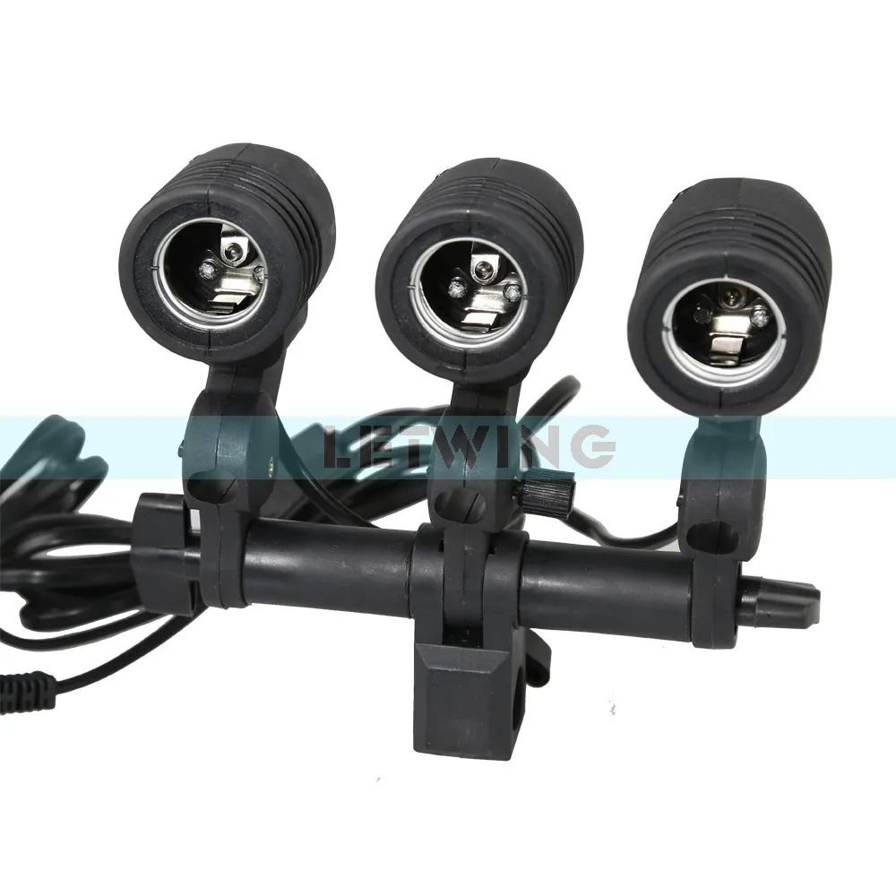 Buy Three Head E27 AC Socket Bulb Swivel Adapter Flash