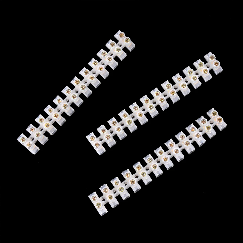 

3pcs Strip 6A For Electrical Wiring Household Use 11cm 12 Way Terminal Block Wire Connector