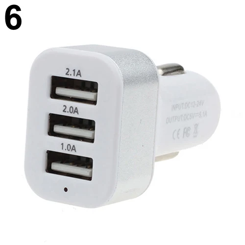 3 порта USB Универсальный светодиодный индикатор быстрой зарядки для iPhone samsung ABS