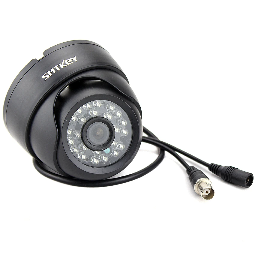 1200TVL CCTV Video 24 IR LED 3.6mm Lens Night Vision Wire Dome Security Camera 
