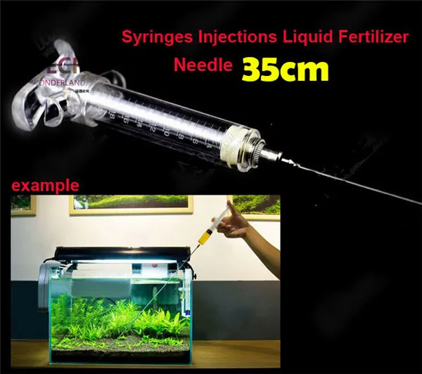 

High Quality Syringe with 35cm Syringe Needle for Plant Fertilizer Roots injecction liquid needle Feeder free shipping