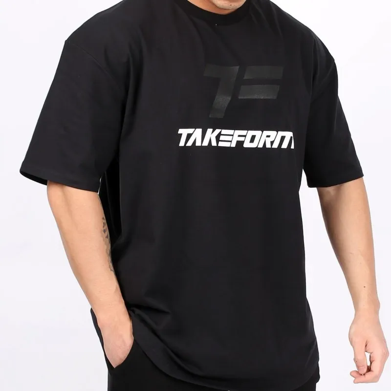 

2019 new Men's Stretch Fitness Bodybuilding T-Shirt Letters Printing CrossfitsStreetwear Workout Slim Gyms Short Sleeve Tee Tops