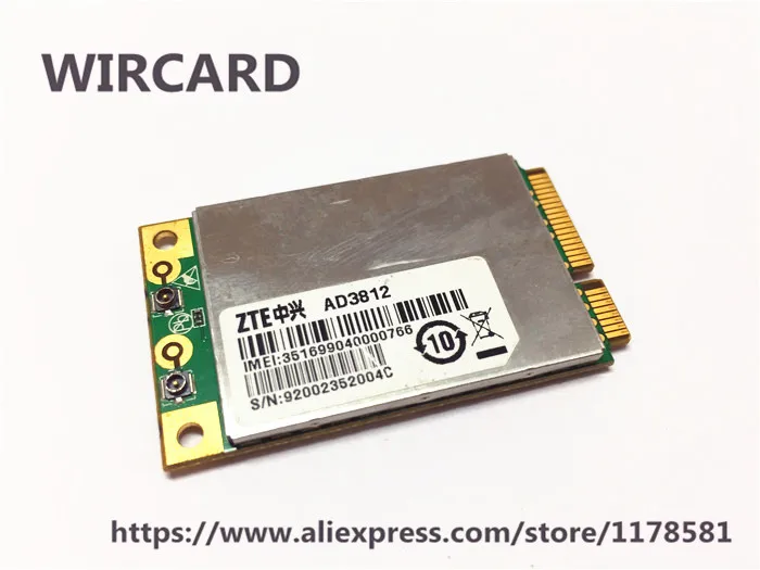 

unlocked ZTE 3g module AD3812 Mini PCI-e 3G module WCDMA 7.2M HSPA WWAN WLAN Wireless 3G Card