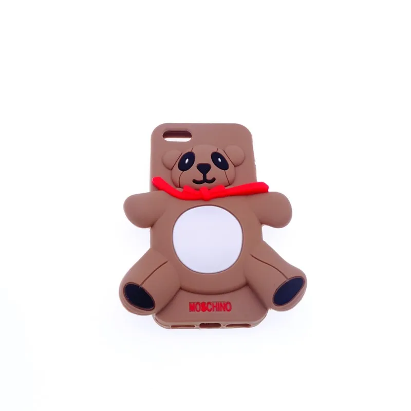 

Cute 3d Cartoon Bear MOSCHINOO Brand Soft Rubber Silicone Case for iphone 5 5S Phone Protective Cover