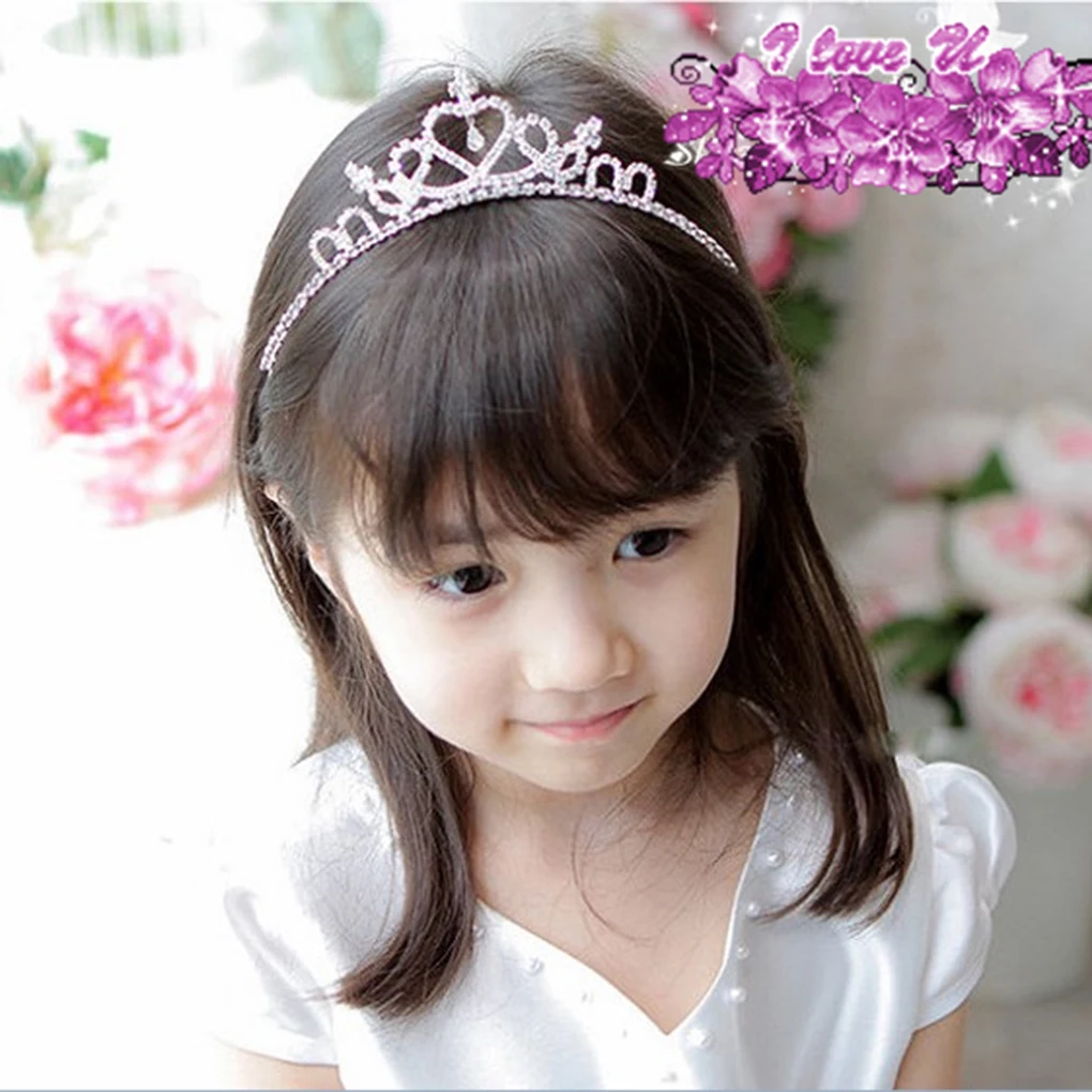 

Kids Girl Bridal Princess Crystal Rhinestone Headband Wedding Bridal Bridesmaid Hairband Baby Girls Headband Rhinestone Crown