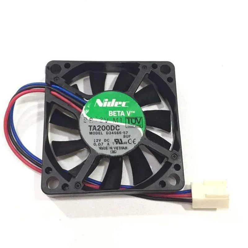 

Genuine Original for Nidec 5010 0.07A D34666-57 BUF1 50*50*10MM DC 12V 3 Line 5CM Cooling Fan