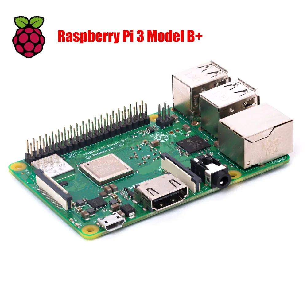 

New 2018 Original Raspberry Pi 3 Model B plus, the Improved Version 1.4GHz Cortex-A53 with 1GB RAM
